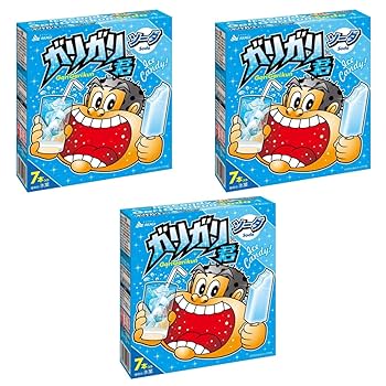 Amazon.co.jp: 赤城乳業 ガリガリ君ソーダ 63ml ×7本 3個 アイス